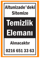 TEMİZLİK ELEMANI ALTUNİZADE