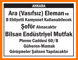 MAMAK ARA VASIFSIZ ELEMAN
