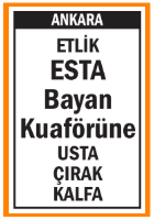 KUAFÖRE USTA ÇIRAK KALFA ETLİK