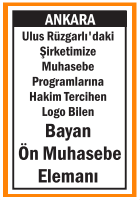 BAYAN ÖN MUHASEBE ELEMANI ULUS