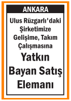 BAYAN SATIŞ ELEMANI ULUS