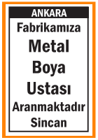 METAL BOYA USTASI SİNCAN