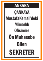 ÖN MUHASEBE BİLEN SEKRETER