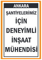 DENEYİMLİ İNŞAAT MÜHENDİSİ