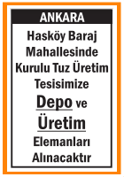 DEPO VE ÜRETİM ELEMANLARI HASKÖY