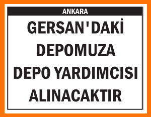 DEPOMUZA DEPO YARDIMCISI GERSAN