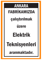 ELEKTRİK TEKNİSYENLERİ FABRİKA İÇİN