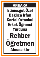 ERKEK ÖĞRENCİ YURDUNA REHBER ÖĞRETMEN
