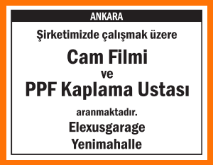 CAM FİLMİ VE PPF KAPLAMA USTASI