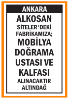 MOBİLYA DOĞRAMA USTASI VE KALFASI