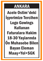 ÖN MUHASEBE BİLEN BAYAN ELEMAN