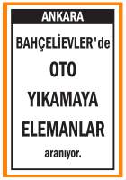 OTO YIKAMAYA ELEMANLAR BAHÇELİEVLER