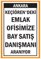 EMLAK OFİSİMİZE BAY SATIŞ DANIŞMANI