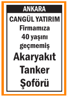 AKARYAKIT TANKER ŞOFÖRÜ ANKARA