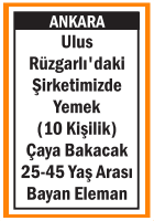 YEMEK ÇAYA BAKACAK BAYAN ULUS