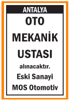 ANTALYA OTO MEKANİK USTASI ANTALYA OTO MEKANİK USTASI