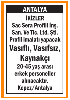 VASIFLI VASIFSIZ KAYNAKÇI KEPEZ ANTALYA
