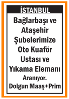 OTO KUAFÖR USTASI VE YIKAMA ELEMANI