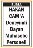 DENEYİMLİ BAYAN MUHASEBE PERSONELİ