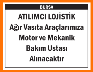 AĞIR VASITA MOTOR VE MEKANİK BAKIM USTASI
