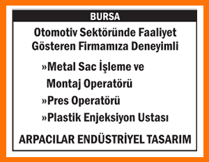 OPERATÖRLER VE PLASTİK ENJEKSİYON USTASI BURSA