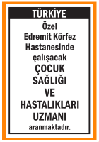 ÇOCUK SAĞLIĞI VE HASTALIKLARI UZMANI