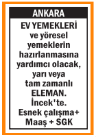 EV YEMEKLERİ VE YÖRESEL YEMEKLER HAZIRLIK YARDIMCISI