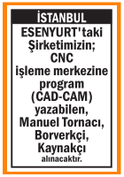 MANUEL TORNACI BORVERKÇİ KAYNAKÇI ESENYURT