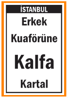ERKAK KUAFÖRÜNE KALFA KARTAL