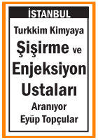 ŞİŞİRME VE ENJEKSİYON USTALARI
