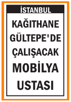 MOBİLYA USTASI GÜLTEPE KAĞITHANE