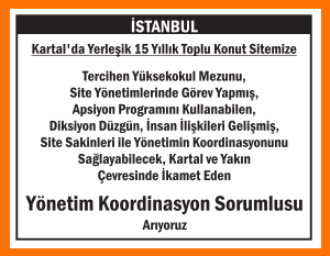 YÖNETİM KOORDİNASYON SORUMLUSU KARTAL