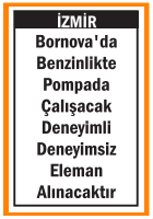 BENZİNLİKTE POMPADA ÇALIŞACAK ELEMAN