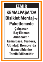 BAY BİSİKLET MONTAJ VE PAKETLEME ELEMANI