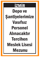 ALSANCAK İZMİR VASIFSIZ PERSONEL