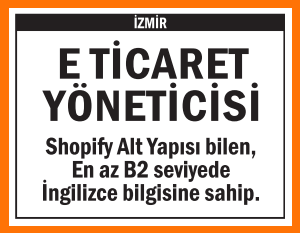 İNGİLİZCE BİLEN E TİCARET YÖNETİCİSİ