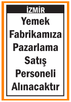 PAZARLAMA SATIŞ PERSONELİ ALINACAKTIR