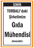 GIDA MÜHENDİSİ TORBALI