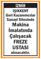 FREZE USTASI IŞIKKENT