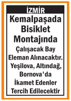 BİSİKLET MONTAJINA BAY BAYAN KEMALPAŞA