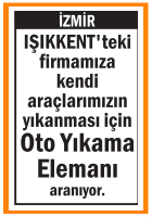 OTO YIKAMA ELEMANI IŞIKKENT