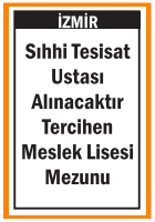 ALSANCAK İZMİR SIHHİ TESİSAT USTASI