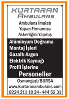 BURSA KURTARAN AMBULANS PERSONELLER ARIYOR