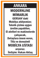 MOBİLYA USTASI MODERNLINE  MİMARLIK GERSAN