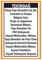 İSTANBUL TRAKYA İÇİN MİMARLAR MÜHENDİSLER