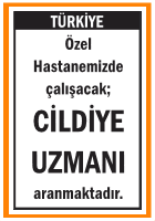 CİLDİYE UZMANI ARANIYOR