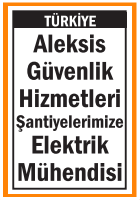 ŞANTİYELERİMİZE ELEKTRİK MÜHENDİSİ ALEKSİS