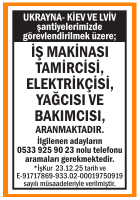 YURT DIŞINDAKİ ŞANTİYELERİMİZE PERSONELLER