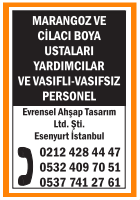 ESENYURTTAKİ FABRİKAMIZDA ÇALIŞACAK PERSONELLER