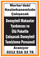 MAKASTAR YARDIMICISI VE TEMİZLEME PERSONELİ MERTER